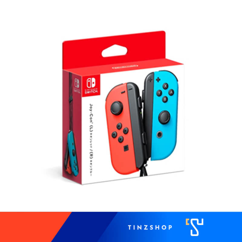  จอยเกมไร้สาย Nintendo Switch Joy Controller สีนีออน แดง/ฟ้า
